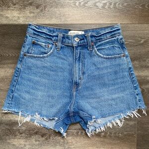 Abercrombie & Fitch 90’s Relaxed Cutoff Denim Shorts High Rise Size 2